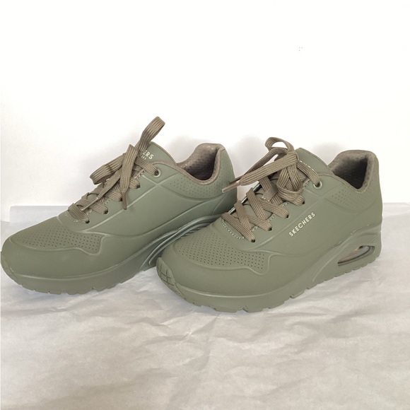 Women’s army green Skechers sneakers size7.5 - Picture 3 of 7